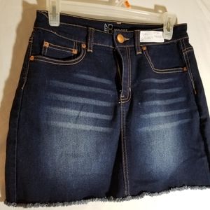 Mini denim skirt